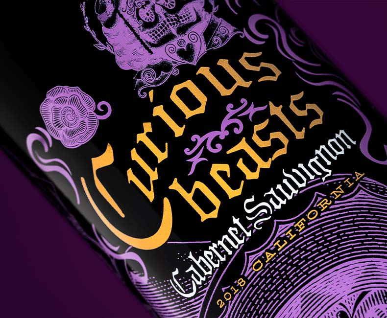 UV screen printing on wine bottle