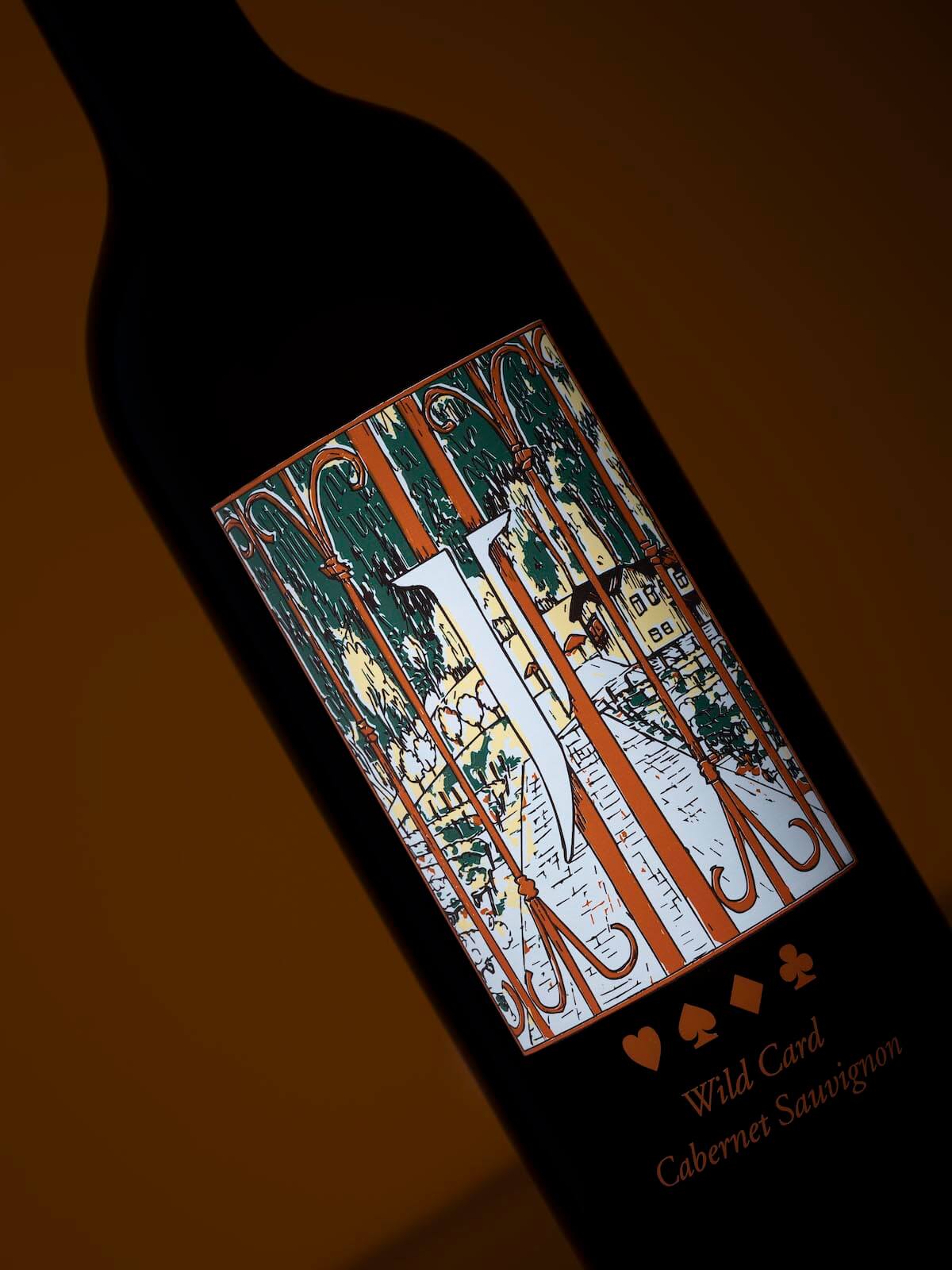 screen printed wine label